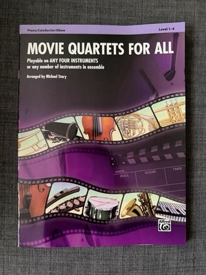 Movie Quartets for All - Michael Story -  Used Music Instrumental Ensembles Book