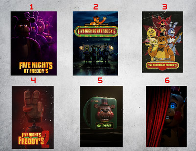 Five Nights At Freddys Wall Collage Poster Prints