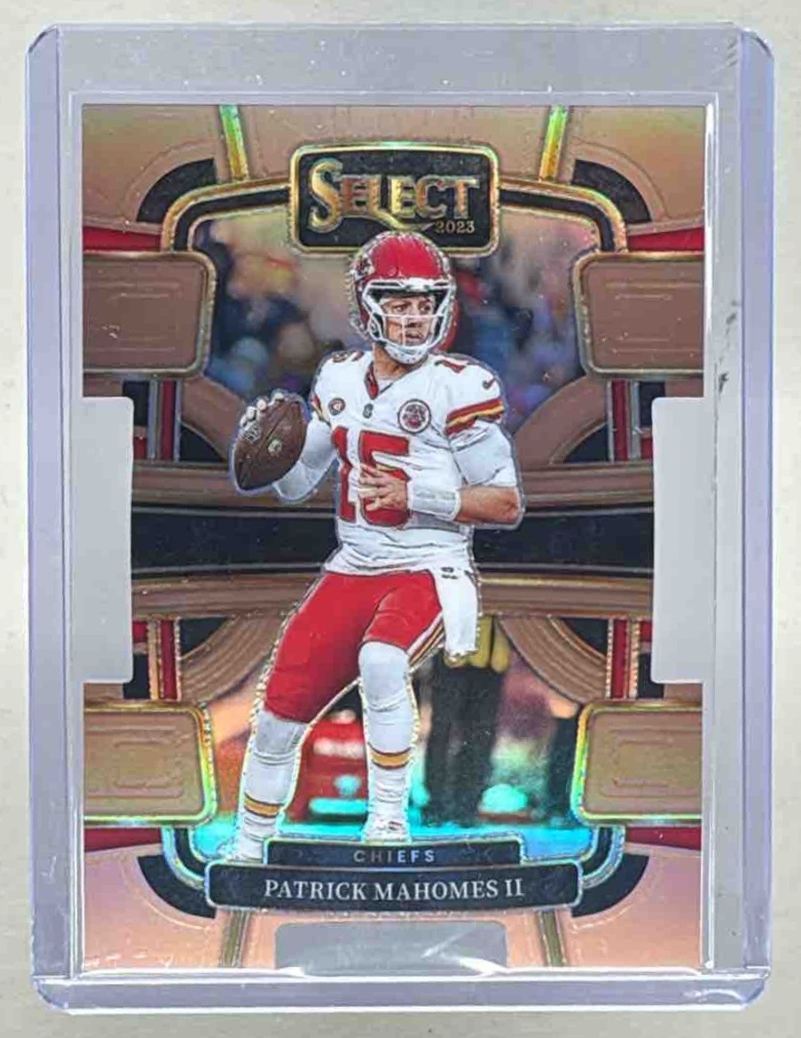 Patrick Mahomes II 2023 Panini Select #49 Copper Prizm Die Cut Concourse /299