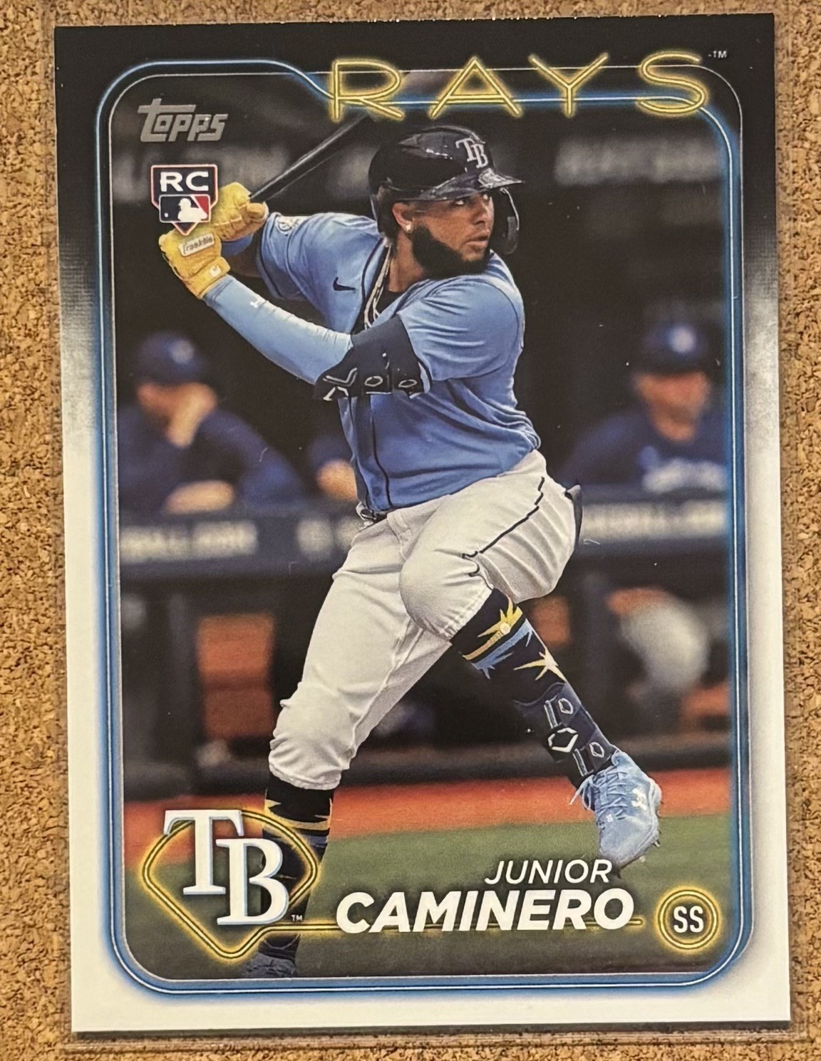 2024 Topps Junior Caminero #628 Rookie Tampa Bay Rays