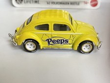 Matchbox Candy Series Peeps '62 Volkswagen Beetle - CUSTOM WHEEL SWAP