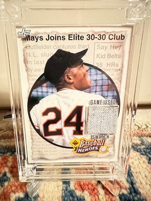 Willie Mays Game Used 1969 Jersey Fusion /54 Hall of Fame Legend
