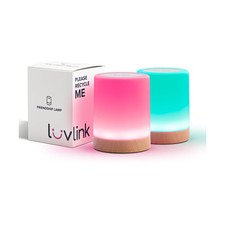 LuvLink Friendship Lamp v2.0 - Long Distance WiFi Touch Lamps for Couples, Fr...
