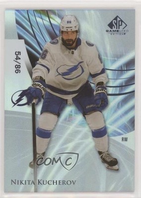2020-21 Upper Deck SP Game Used Edition 54/86 Nikita Kucherov #30 00d2