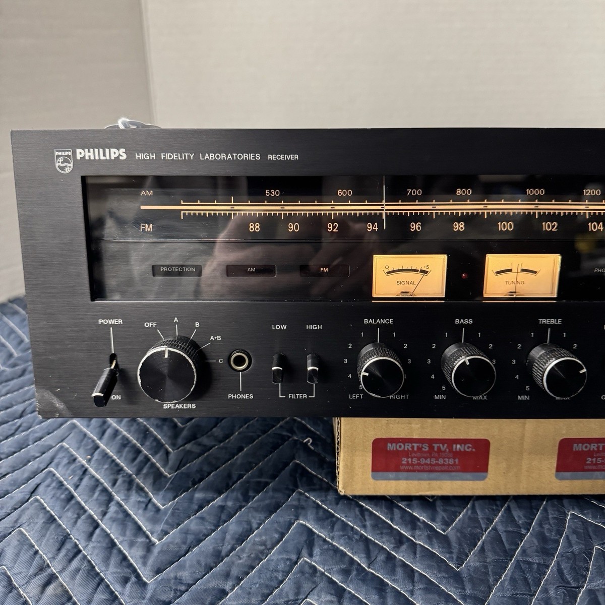 PHILIPS AH7871 VINTAGE AM/FM STEREO RECEIVER - SERVICED - CLEANED