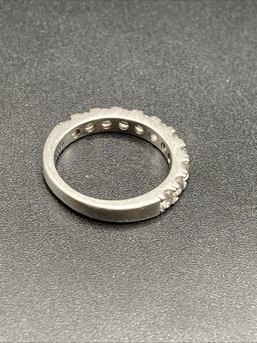 Anello a fascia in argento sterling con zirconi e zirconi IBB CN - misura 6 - Foto 4 di 6