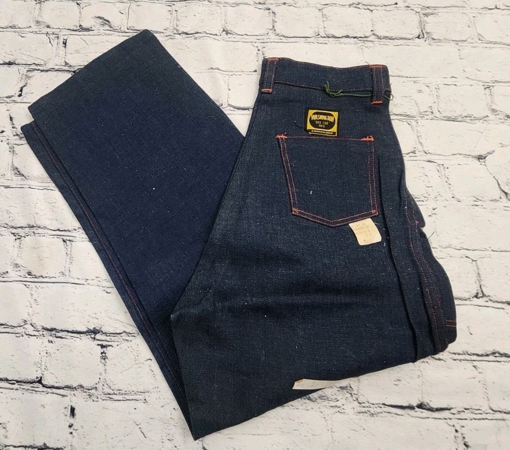 nwt nos WASHINGTON DEE CEE denim 23x21 YOUTH vtg 40s 50s usa made