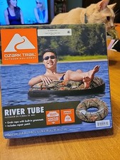 Ozark Trail River/Pool Inflatable 39" Tube Float- NEW/SEALED Lot of 2 and Lounge