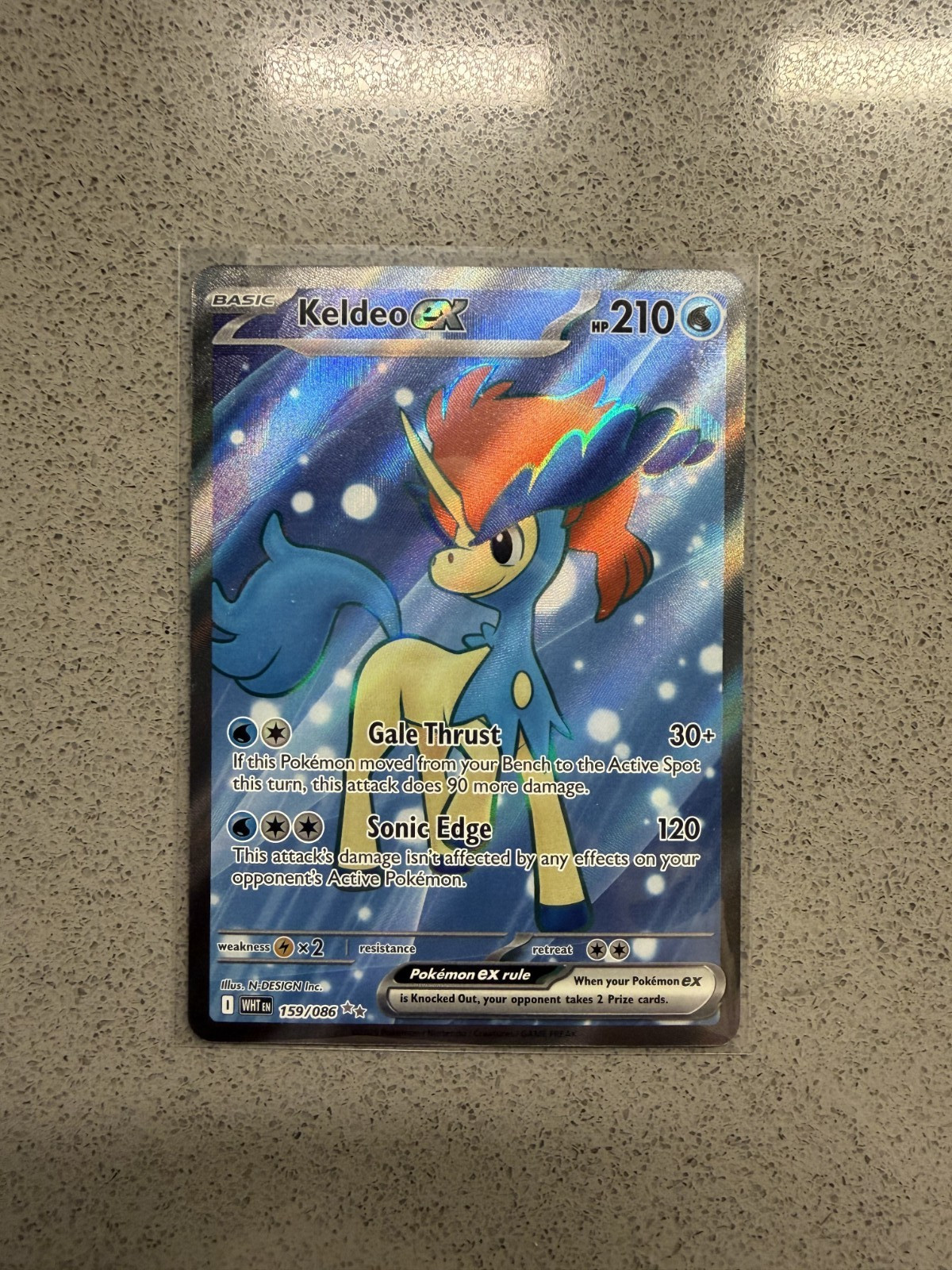Keldeo ex 159/086 Sv: White Flare Holo