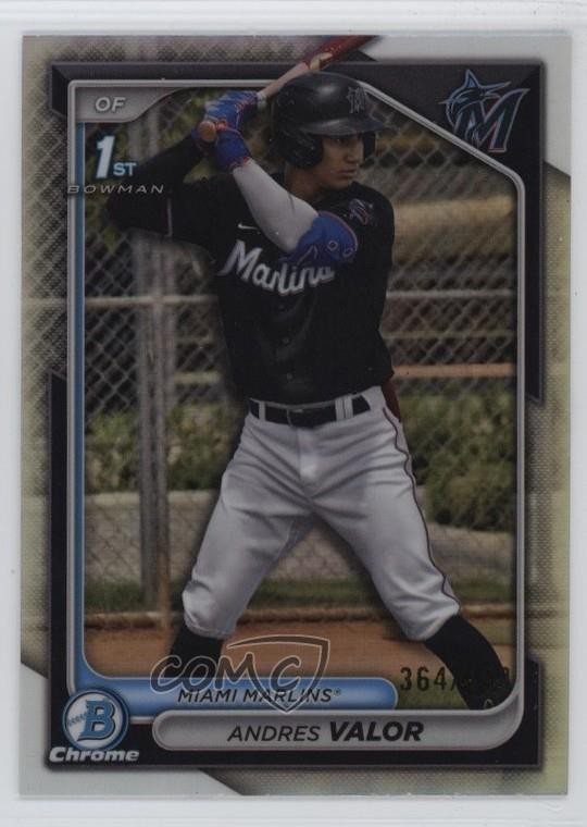 2024 Bowman Chrome Prospects Refractor 364/499 Andres Valor #BCP-196 05nu