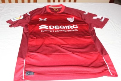 T-Shirt Offizielle Spiel Liga Sevilla FC Castore Größe L Nummer Nº 2 G.Montiel