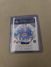 2018-19 JOE SAKIC SP AUTHENTIC ROOKIE YEAR MILESTONES CARD. QUEBEC NORDIQUES.. rookie card picture