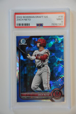 2022 Bowman Draft Sapphire Zach Neto BDC-18 PSA 9  Angels