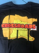 ERIC CLAPTON CROSSROADS GUITAR FESTIVAL 2007 BLACK TSHIRT BY CRASH SIZE SMALL
