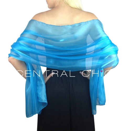 Central Chic Iridescent Wedding Pashmina Wrap Shawl Wedding Brides Bridesmaids - Picture 56 of 106