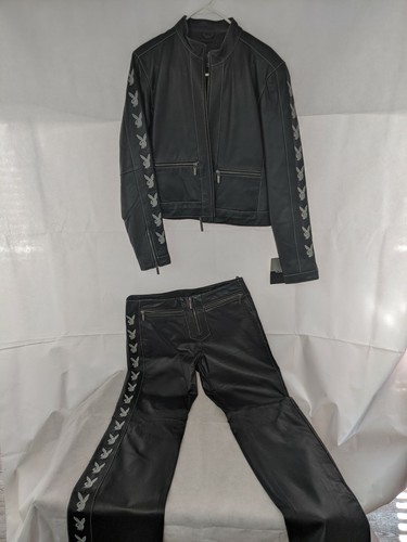 NWT PLAYBOY 100% Leather womens Jacket 