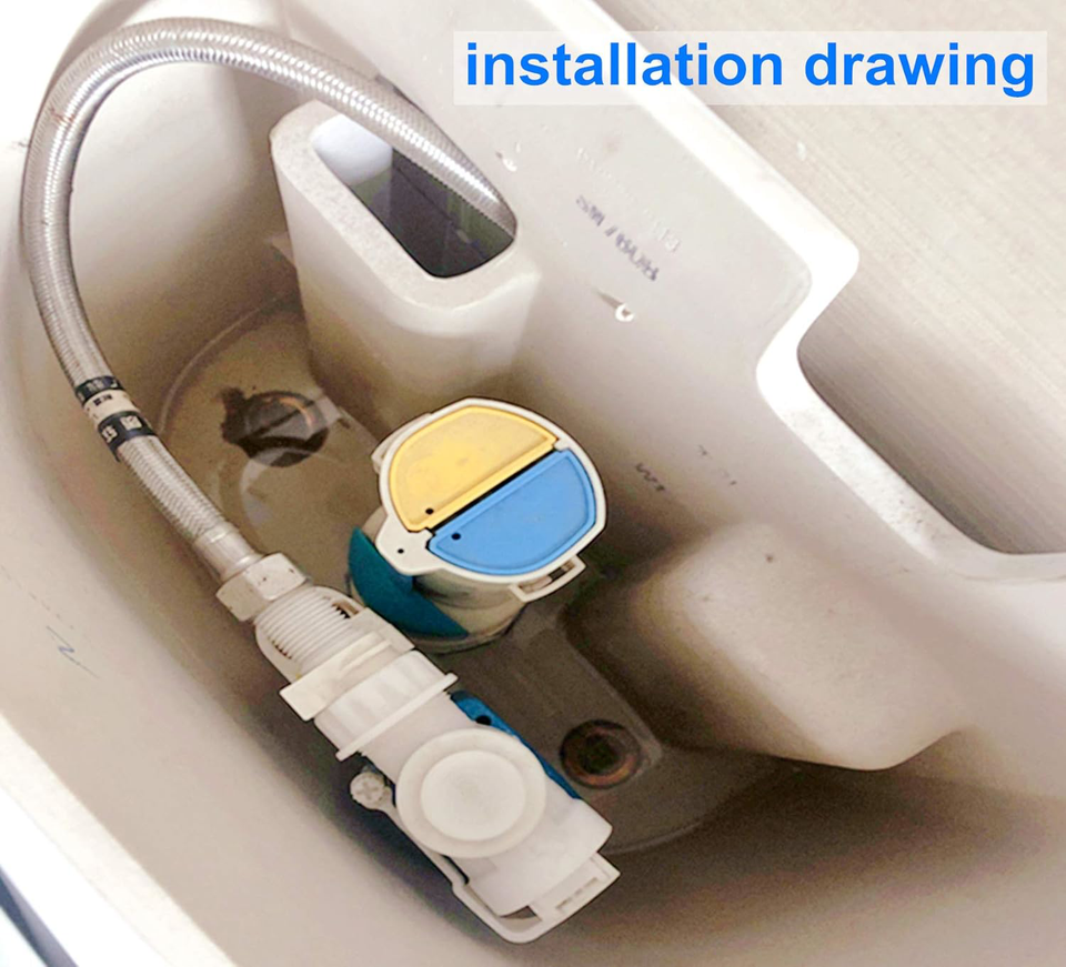 Toilet Flush Valves 2Inch Dual Flush Valve Replacement Kit for 2Piece Toilet 695638984107 eBay