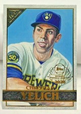 Christian Yelich 2020 Topps Chrome Gallery Preview National MLB Card Day #GP-5