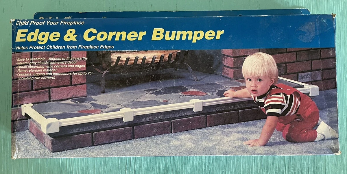 Vintage Safety 1st First Edge Corner Fireplace Hearth Bumper Baby Proofing  Kit