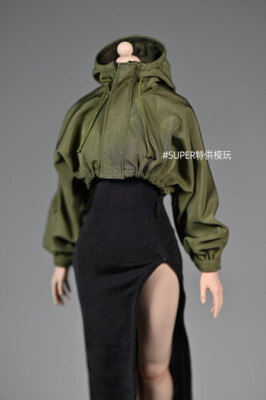1/6 Green Short Sports Jacket Top Clothes Fit 12'' PH TBL JO Female Figure Body