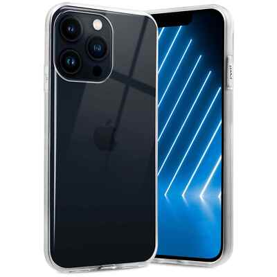 Handy Hülle für Apple iPhone 13 Pro Max Silikon Schutzhülle Transparent NEU Case