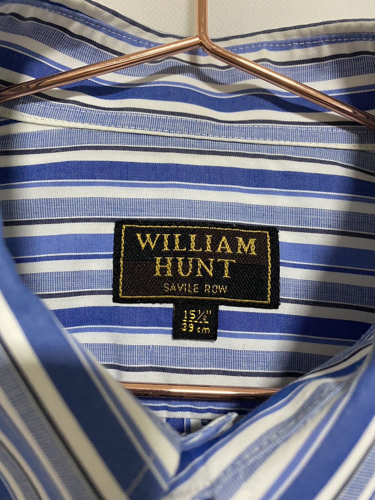 FILA Camicia William Hunt Uomo Righe Blu 15 5 Savile Row