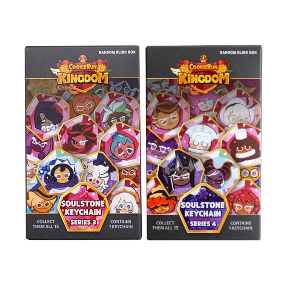 クッキーランキングダム ソウルストーン キーホルダー　vol.4　1box Cookie Run Kingdom Soul Stone Vol.3 & Vol.4 Keychain Keyring