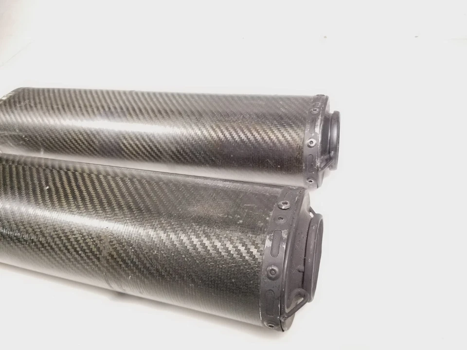 Ducati 748 Monoposto 916 996 2000 tubos silenciadores de escape de fibra de carbono Foto 3 de 4