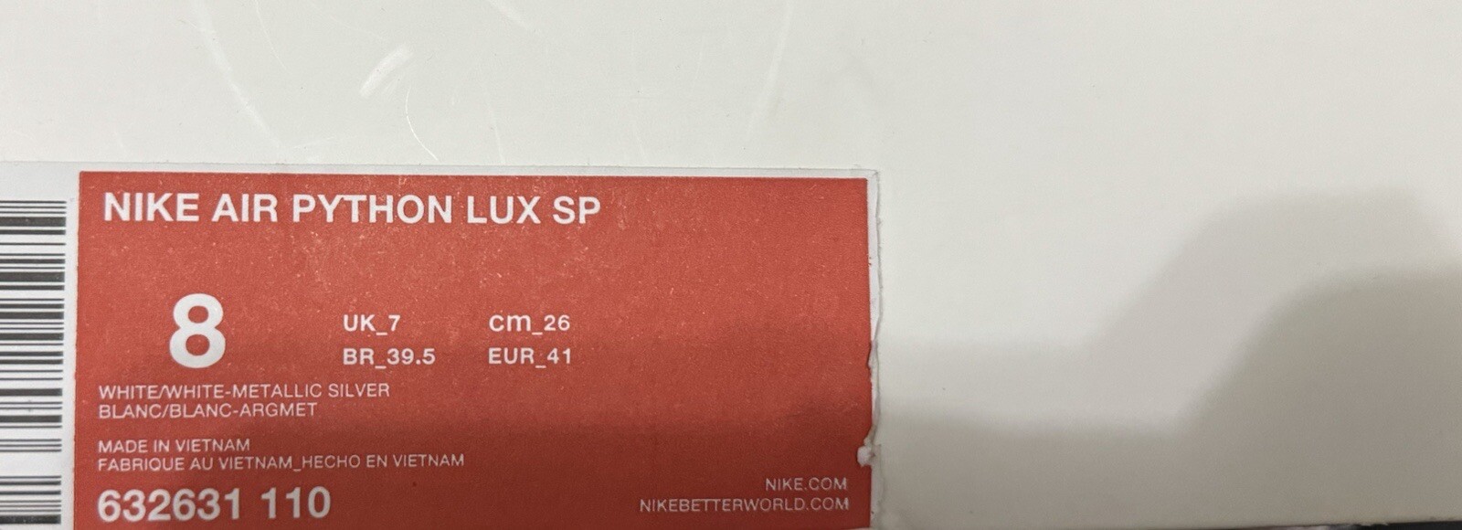 Size 8 - Nike Air Python Lux SP White - image 8