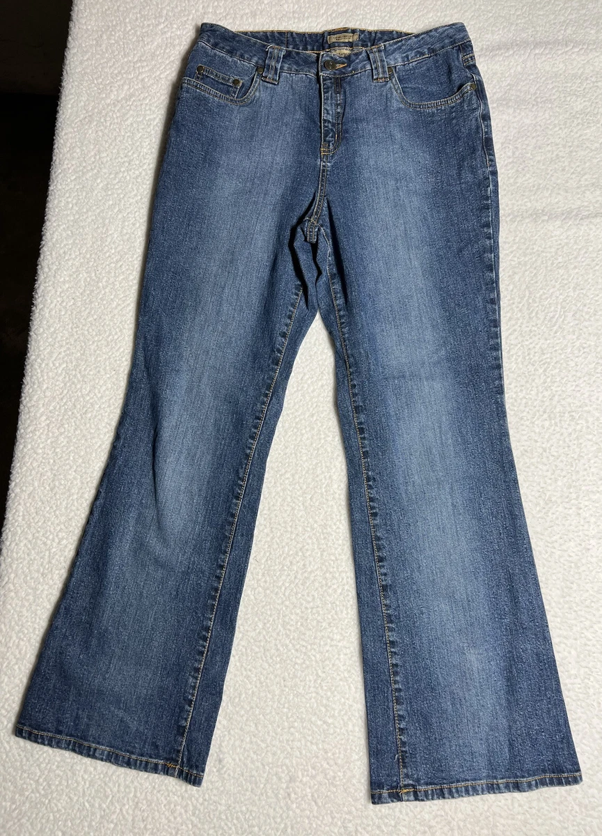 Ruff Hewn Womens Jeans Blue Tag Size 8 29x27 Mid Rise Flared Denim