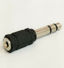 10-Pc 3.5mm 1/8" Female to 6.3mm 1/4" Male Stereo Audio Adapter Headphone F/M