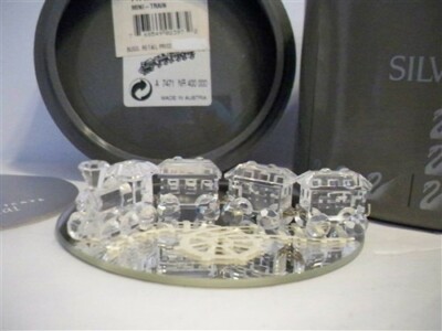 スワロフスキー　置物　ミニトレイン SWAROVSKI MINI TRAIN 193014 WITH MIRROR | eBay
