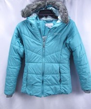 Columbia Katelyn Crest Jacket Girls Size Large Green Hood Winter WG500