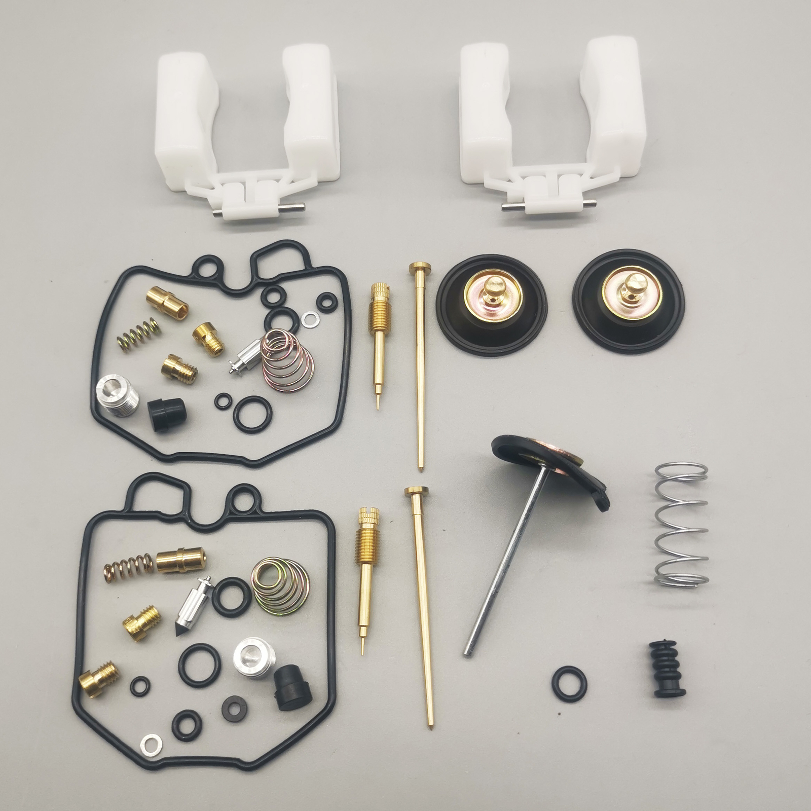 2 X 8082 CX500C CX500 Carb Rebuild Repair Kit & Float & Air Cut Off