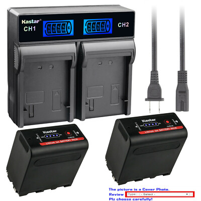 Kastar Battery LCD Rapid Charger for Sony NP-F970 CCD-TRV85 CCD-TRV86 CCD-TRV87