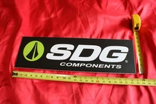 SDG Components Bike Parts Advertising Sign 23'W x 7"H 5mm or 3/16" thick board 