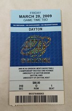 Dayton NCAA March 20 2009 College Men's Basketball Championship Ticket Stub UD