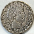 1903 O New Orleans Barber Quarter  Au Coin
