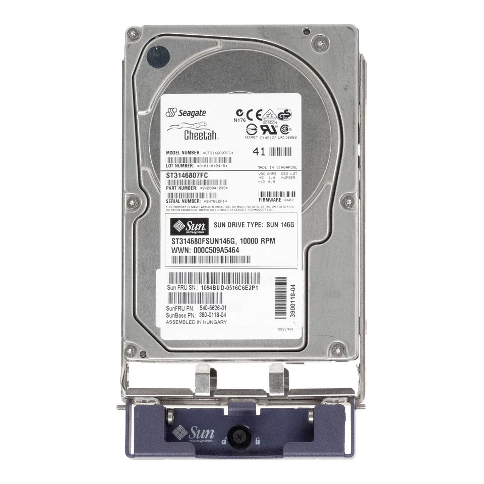 Sun Microsystems ST314680FSUN146G 146GB FC ST3146807FC 540-5626-01 390-0118-04 - Image 3 of 3