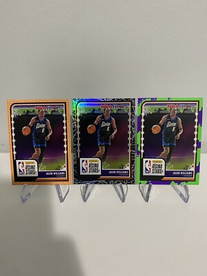 2023-24 NBA HAUNTED HOOPS- Jalen Williams Spider Web Foil SP  W/orange/green OKC
