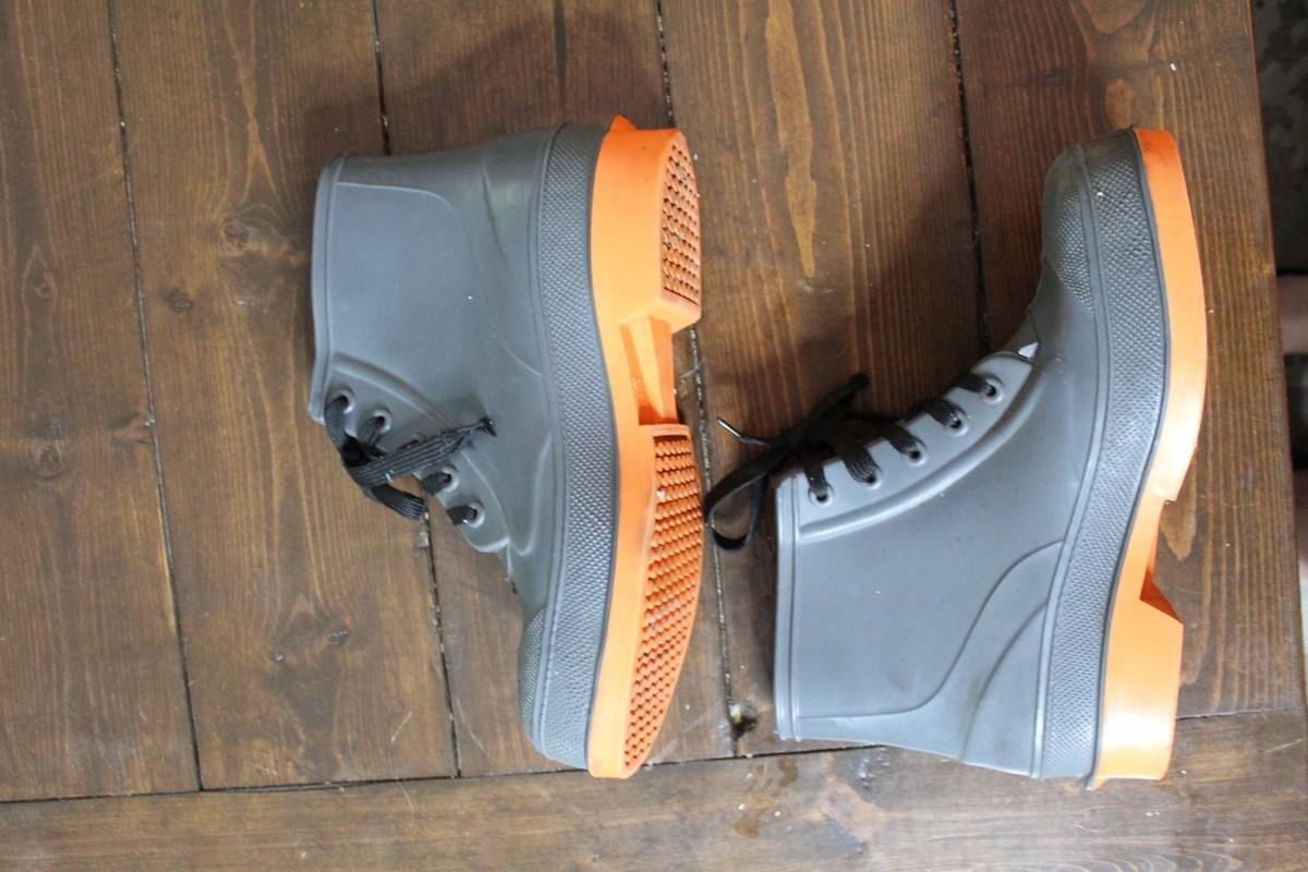 LaCrosse Rubber Work USA Made Boots Steel Toe Size 9 ANSI Z41 PT99 Gray LaCrosse Rubber Work USA Made Boots Steel Toe Size 10 ANSI  main image 2