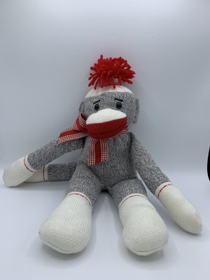 grey sock monkey