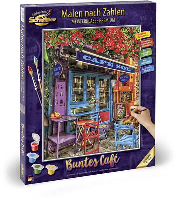 Schipper Malen nach Zahlen Master Class Premium 40x50cm Buntes Café 609130903