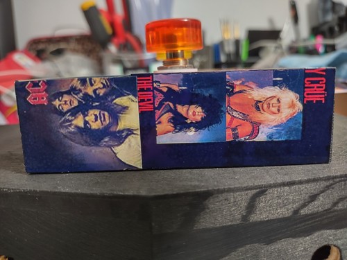 custom Heavy Metal collage 6" wood box ABY footswitch - Picture 7 of 11