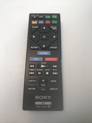 Sony RMT-B126A Blu-ray BD DVD Player Remote Control Genuine OEM
