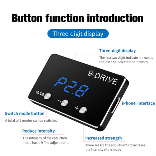 Electronic Throttle Controller 9-Drive to suit Mazda BT50 BT-50 2012-2020 - Picture 5 of 14