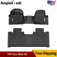 Floor Mats For 2015 - 2025 Ford F150 F-150 Supercab All Weather Tpe Floor Liners