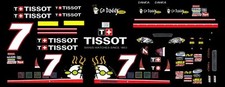  7 Danica Patrick Tissot Watches 2010 Chevrolet 1/64th HO Slot Car DECALS