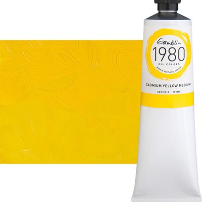 Gamblin artists Art sketching Oil cadmium Yellow medium 150ml (729911161807)