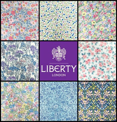 Liberty Baumwollstoff Quilten Fat Quarters Floral Spring Flower Show rosa